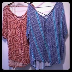 3X Apt 9 CrissCross Front Tops